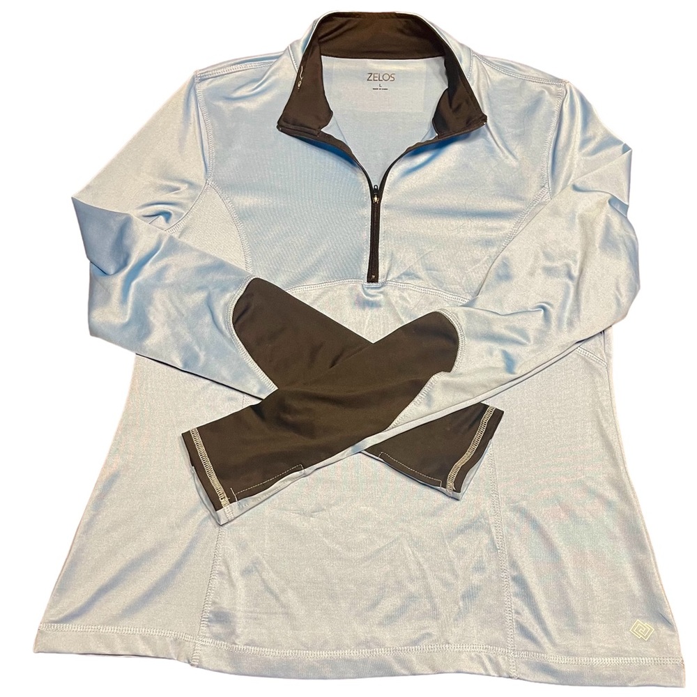 Zelos Blue Long Sleeve Light Jacket Womens Curvy L